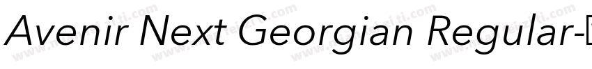 Avenir Next Georgian Regular字体转换